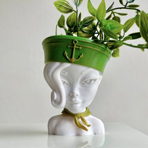 She Sailor Bust Planter