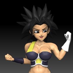 1h.jpg 3D file Dragon Ball Super Caulifla・Template to download and 3D print
