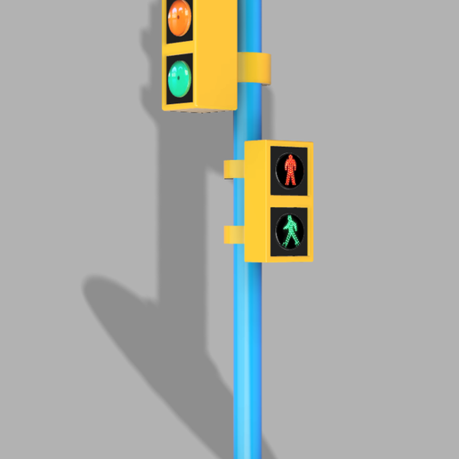 🚦 Pedestrian road traffic signal・ STL File for ・Cults