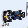 11.jpg Wall Mount for 42206 Red Bull F1 Formula 1 RB20 Technic Gecko Bricks