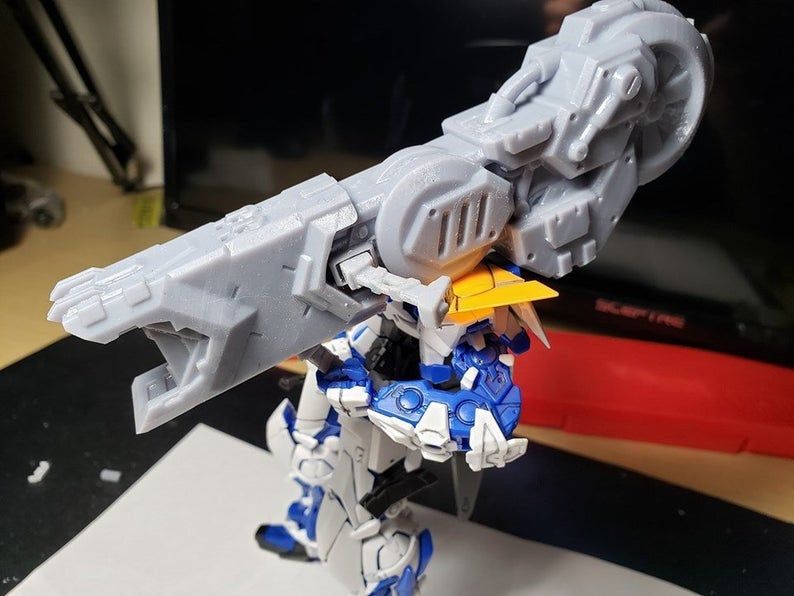 il_fullxfull.2061649307_ccua.jpg STL file Gundam MG 1/100 Dual Positron Blaster Gun・Model to download and 3D print, T-san