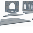 8 parts.png Ultimate Modular Gothic Building Kit - For small printers