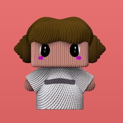 lei.jpeg Princesa Leia Star Wars tejida crochet