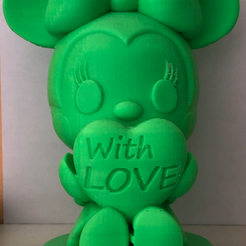 Minnie.png Download free STL file Minnie Love • Template to 3D print, Lione666