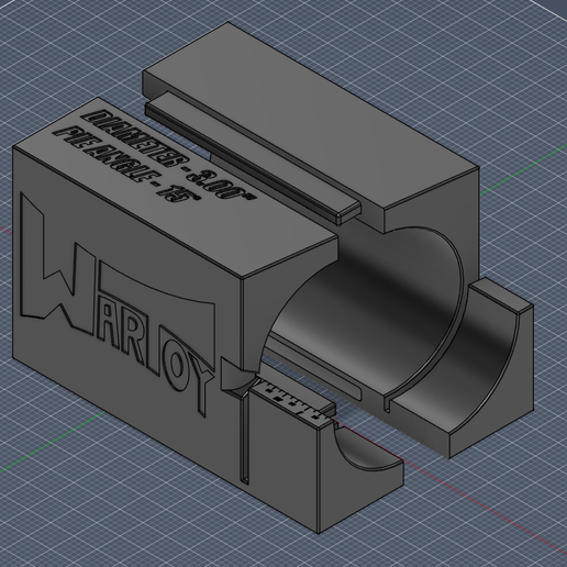 Wartoy Raceblocks 3 inch 15 degree pie cut jig