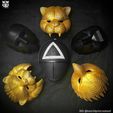 244440896_10226856255131495_6586764506757954549_n.jpg Squid Game Mask - Soldier Mask Cosplay 3D print model