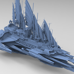 untitled.3935.png Télécharger fichier OBJ Palais des vaisseaux de Sci-Fi Emperors Fin • Modèle imprimable en 3D, aramar