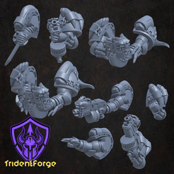 Bone-Marines-marketable-Arms-Set.png Archivo 3D VOIDWALKER PACE MARINE BRAZOS PACK 2 HUESOS・Objeto imprimible en 3D para descargar
