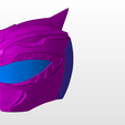 front.png power rangers mmpr green ranger helmet bat in the sun sentry stl file