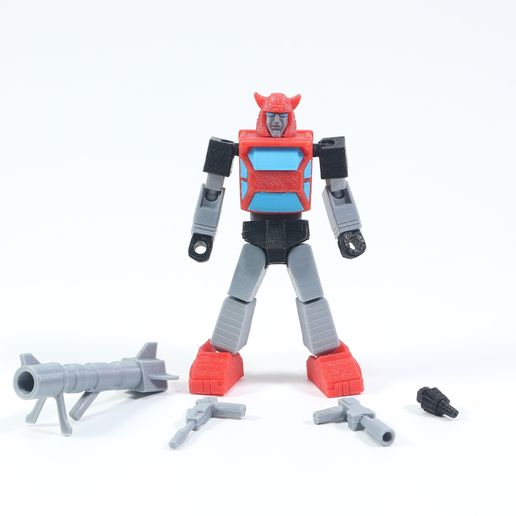 Cilff_1X1_2.JPG Free STL file Articulated G1 Transformers Cliffjumper - No Support・3D printing design to download, Toymakr3D