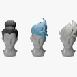 10.png 20 STYLIZED MALE HAIR MODELS PACK 7