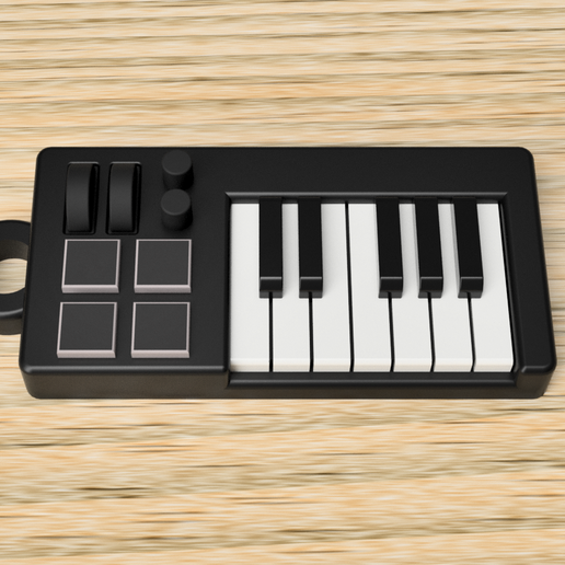 Midi Controller Key ring 3D model