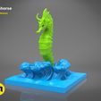 seahorse-color.448.jpg STL file Giant Sea Horse・3D printer design to download