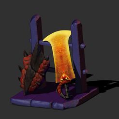MH_RathSnS-Rack1.jpg Monster Hunter Rathalos Sword and Shield Djinn Miniature Weapon Rack
