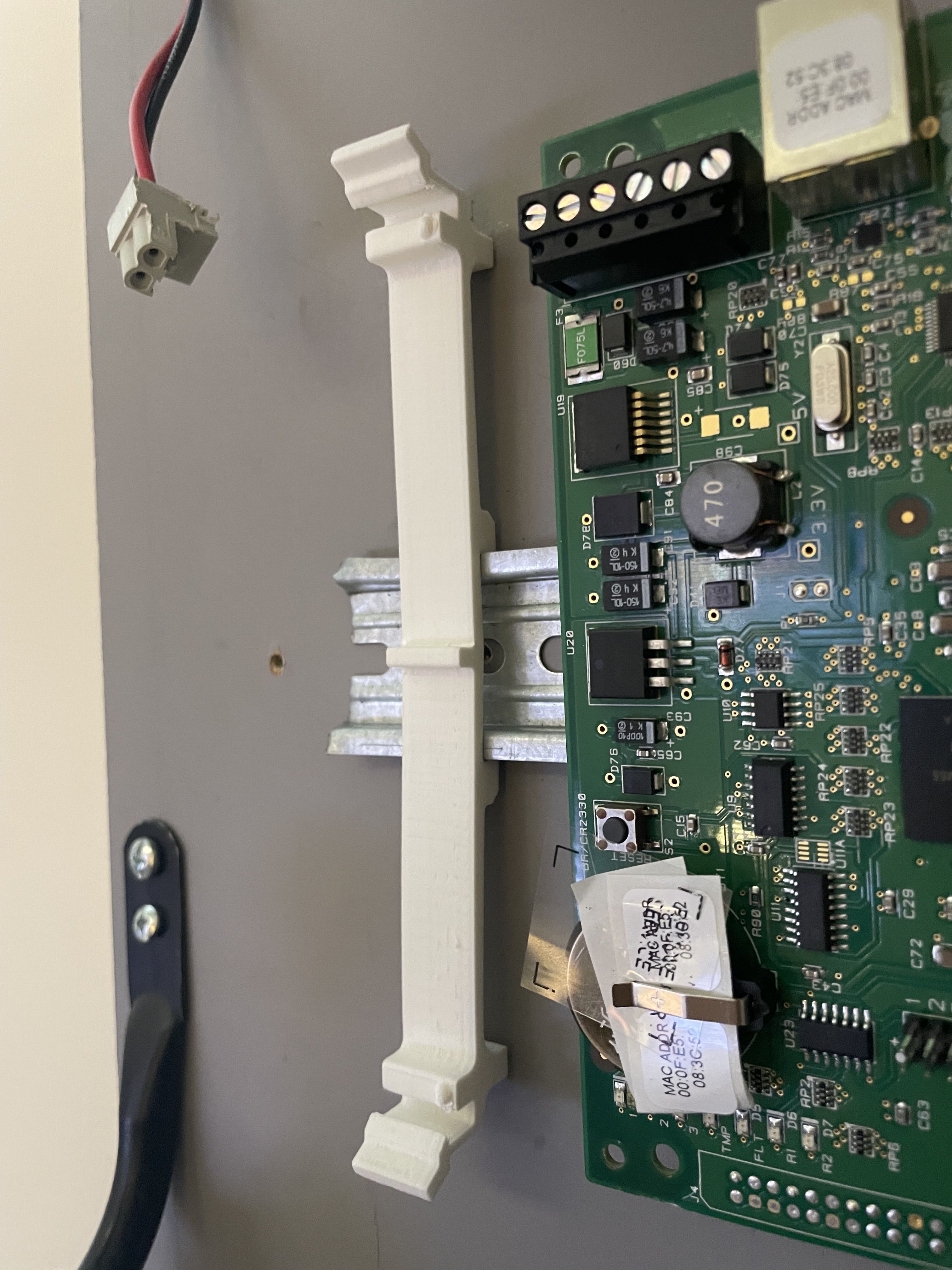 STL file Mercury Access Control DIN Rail mount・3D printer design to