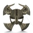 Viking-helmet-.8.jpg Download STL file Viking helmet pendant • 3D printable template, Majs84
