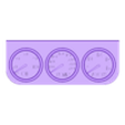 Gauges detailed extra.stl Scale model gauge cluster