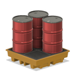 Oil-Drum-Spill-Pallet-3.png Model Railway Steel Oil Drums on Spill Pallets