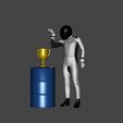 18-2.jpg F1 Driver Rally Motorcycle Driver Celebration  With Cup Salt Be x18
