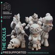 dolls-5.jpg Cursed Voodoo Dolls Collection - D&D Miniatures - PRESUPPORTED - 32mm scale