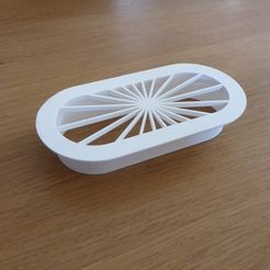 grille_imprimée.jpg STL file Ventilation grid for elongated rigid duct 100 x 40 mm (VMC, Alde)・3D printing template to download
