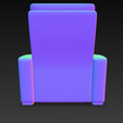 05.png 带杯架的现代躺椅 - 3D 模型