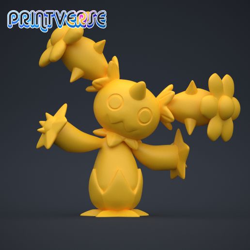 Maractus1.jpg Archivo STL Figurita Pokemon Maractus・Modelo para descargar e imprimir en 3D, Printverse