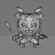 wire.png Stylized Krampus Figure - Pop Style 3D Print Model
