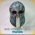 A001-1.jpg Early Corinthian Helmet with Stand
