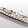 5.jpg STL file SS Rex ocean liner full hull and waterline printable model・3D printing model to download