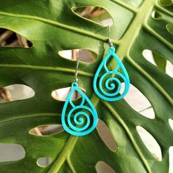 IMG-b629db5af9066dda86c626b403c2d338-V.jpg STL file Spiral Earrings・3D printing design to download, koukwst