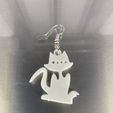 IMG_3828.jpg Free STL file Cat earrings (v6)・3D print design to download