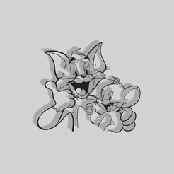 Tom-y-Jerry.png Décoration Tom et Jerry - Art 2D
