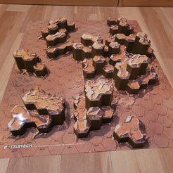 Make-2.jpg Free STL file BATTLETECH TERRAIN MAP SAND DRIFTS #1 (BATTLETECH MAP PACK DESERT)・3D printable object to download