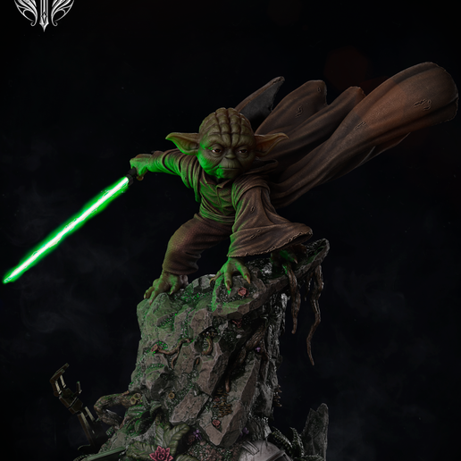 Master Yoda - Battle of Kashyyyk 1:6 Scale - 3d print model