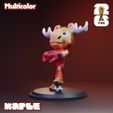MaplePose_A14.jpg World Cup 2026 Mascots Pack with flags : Zayu : Clutch : Maple : Multicolor