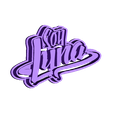 Logo soy luna.stl Logo I am Luna - Cookie cutter / cookie cutter