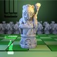 Chess-Natu4r-Bishop-Front.jpg 2x Chess Set Cyborgs vs. Nature