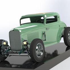 Безымянный-проект-169.jpg STL file Ford 32 3 windows . Scale 1\24. Custom・3D printer design to download