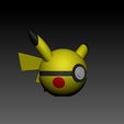 ZBrush-Document2.jpg Pokemon Pikachu Pokeball