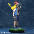 1.png Ash - Satoshi and Pikachu - Pokemon Journeys Figure