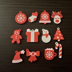 KEYCHAIN CHRISTMAS  SET of 12
