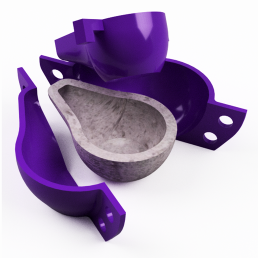 CEMENT INCENSE BURNER MOLD V4 | POT MOLD | SAHUMADOR 3D model