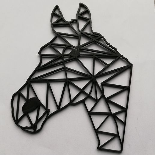 Tete cheval low poly / horse head low poly 3D model