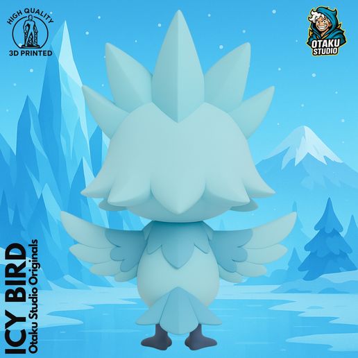 12.jpg Cute Icy Bird - 3D Model - Otaku Studio Originals