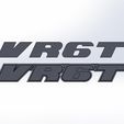 VR6T-Embleme-Golf3-29mm-1.jpg VW Golf 3 mk3  VR6T badge logo emblem front grill Vr6