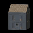 House-2-no-damage.png WWII Tabletop Terrain Set 28mm scale (3D Printable Files) - Based on real buildings from Carentan, France