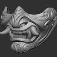samurai-demon-mask-3d-model-obj-stl-ztl.jpg Samurai demon mask 3D printed model
