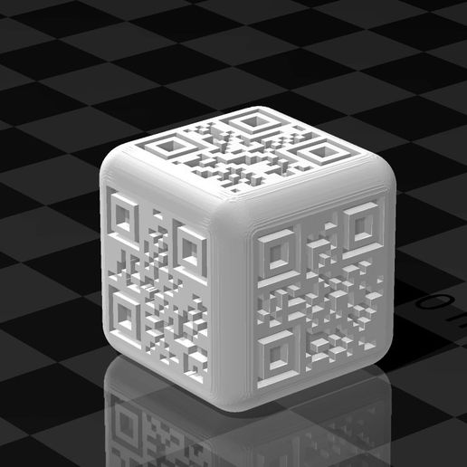 STL file QRcode dice・3D print design to download・Cults