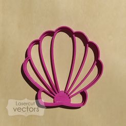 ostra.jpg Archivo STL shell cookie cutter, cutter. Cortador de galletas ostra, caracol. Cortante de galletitas caracola・Diseño de impresión en 3D para descargar